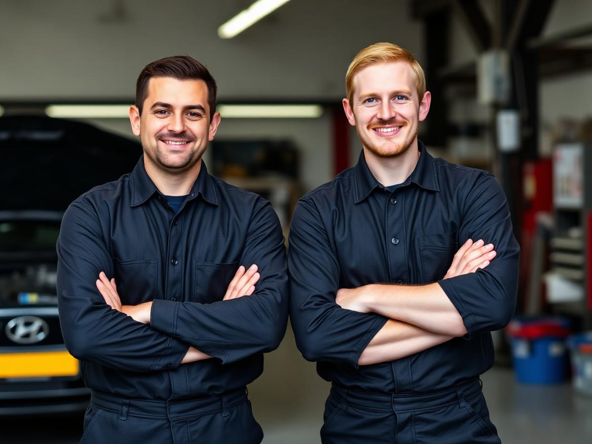 RideFix UK technicians working together in the workshop